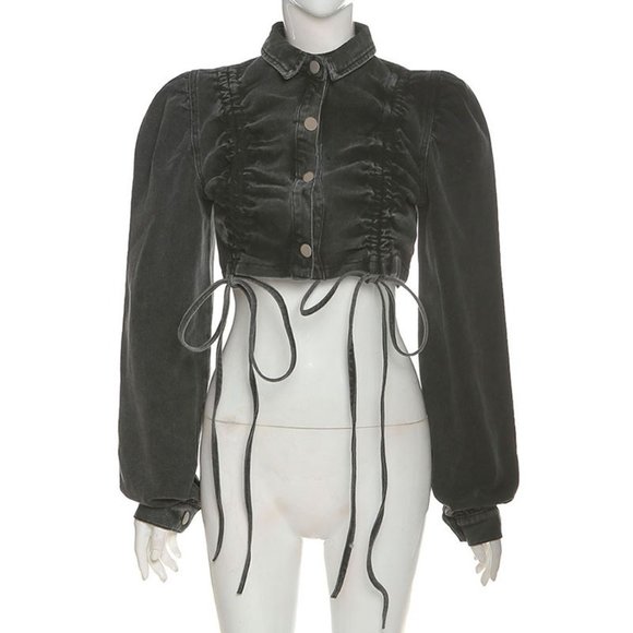 NEW 2021 Cropped Jean Jacket - Picture 3 of 11